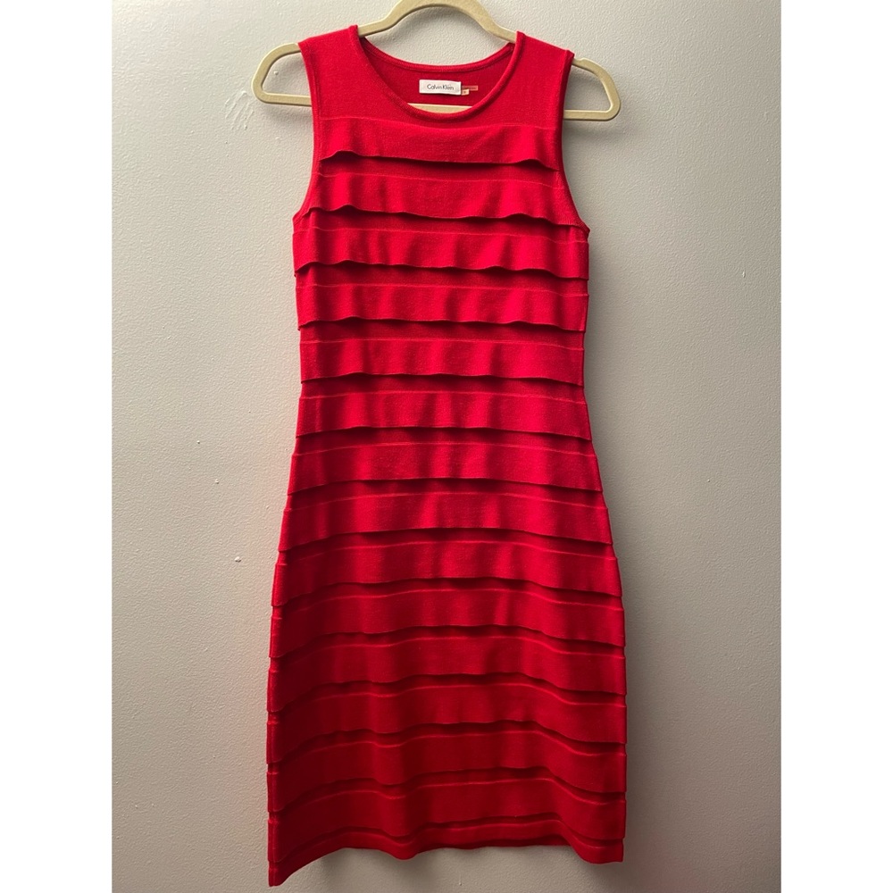 SALE‼️Beautiful Red Calvin Klein Dress Size Small